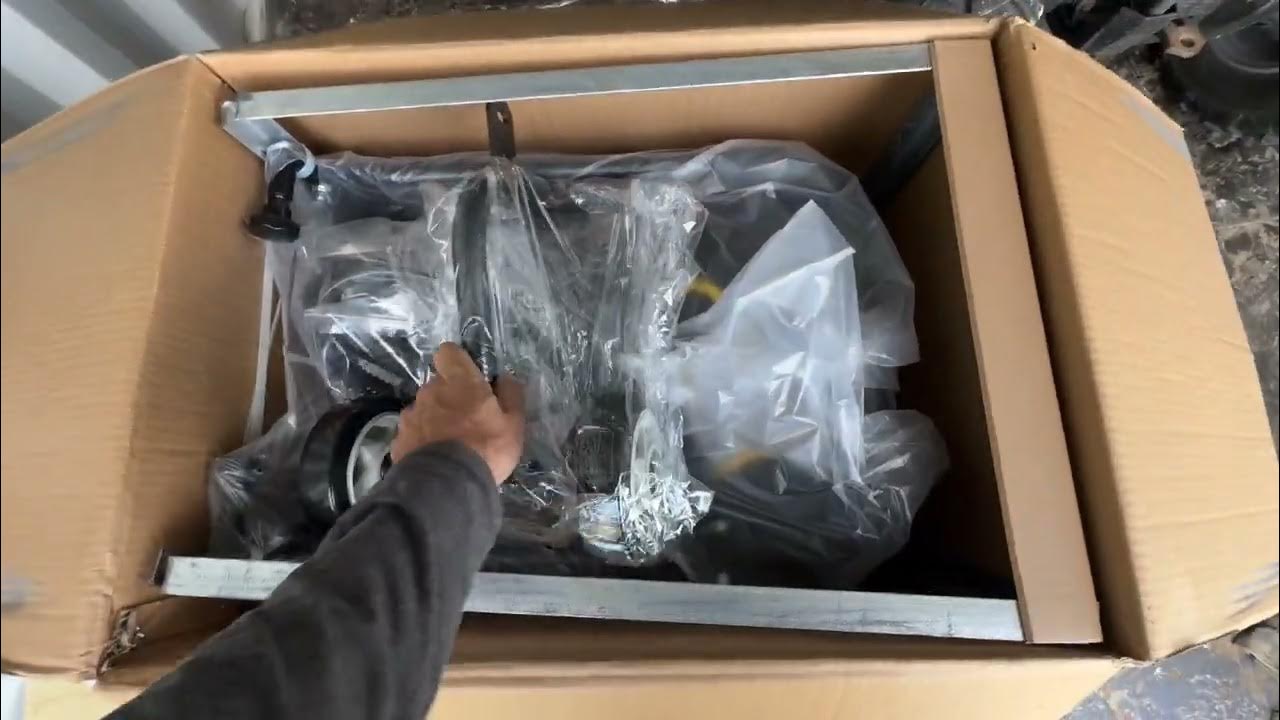 Opening and testing the Harbor Freight Central Machinery 7hp plate