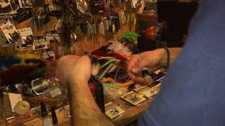How to tie feathered treble hooks.