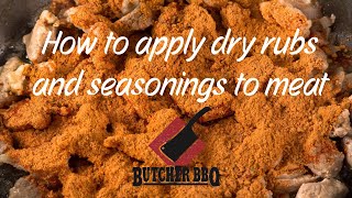Butcher Bbq How To Apply Dry Rubsseasonings To Meat