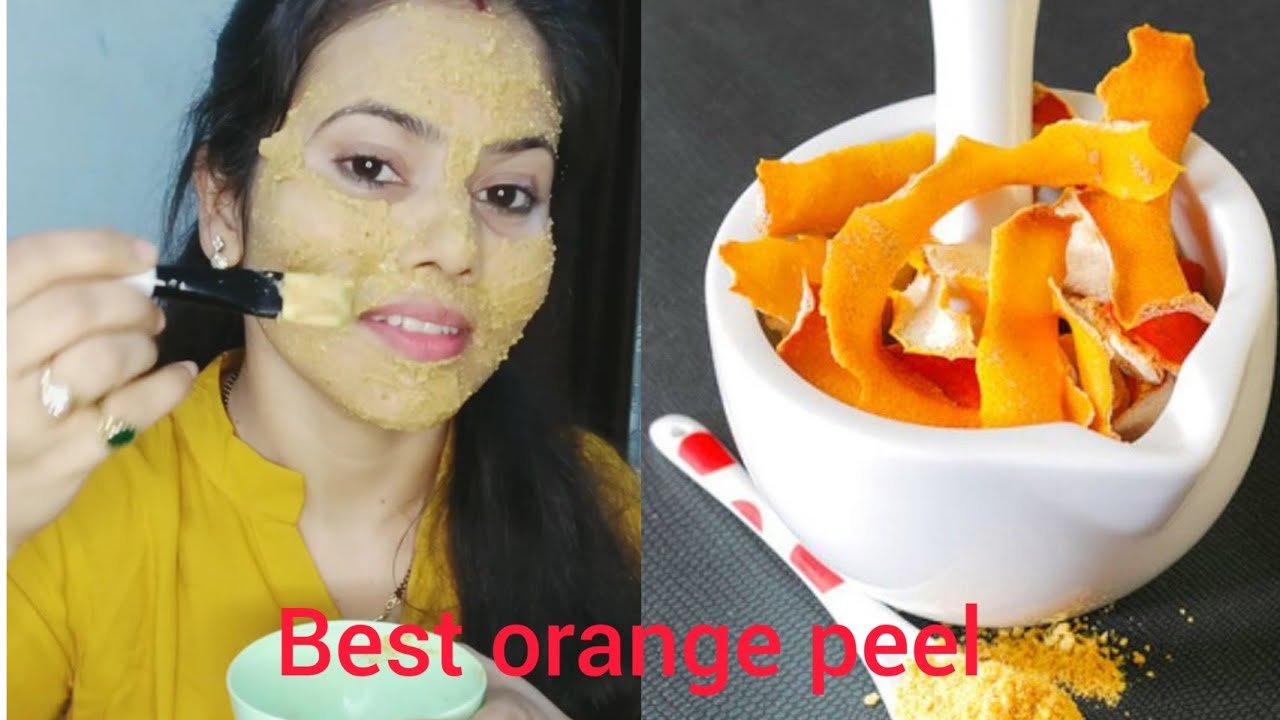 Orange peel face mask for glowing skin! Orange peels for skin! glowing