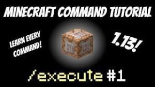 How to use the execute command in Minecraft java (1.13+)