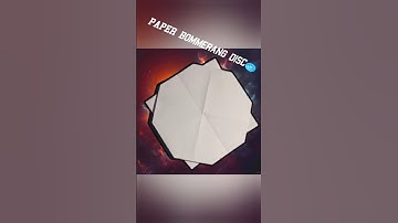 PAPER BOOMERANG DISC tutorial🥏 #paperplane #papercraft #origami #origamieasy #paperdiy #tutorial