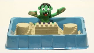 Sand Castle Beach Funny Stop Motion Cartoon For Kids