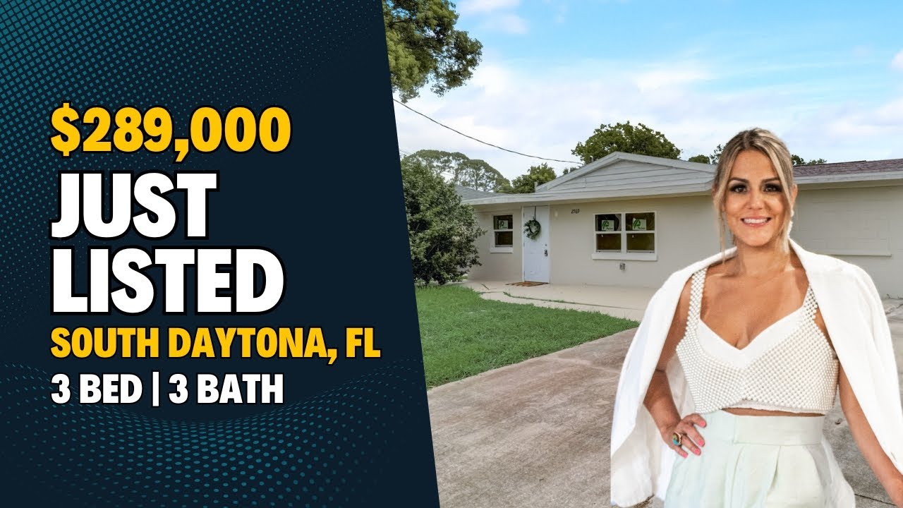 JUST LISTED In Daytona, FL 3 Bedroom Home for Sale Near the Beach