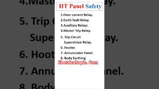 HT Panel Safety | HT panel protection relay #electrical #relay #protection #panel
