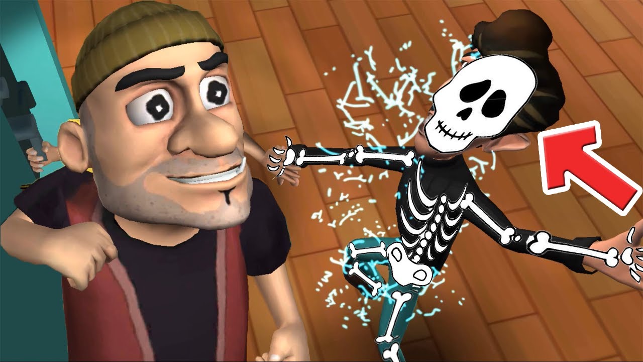 KÖTÜ HIRSIZLARA ELEKTRİK ŞAKASI Scary Robber Home Clash Oyunu