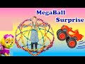 Playing in the Megaball Paw Patrol and Blaze Magical Surprise Ball