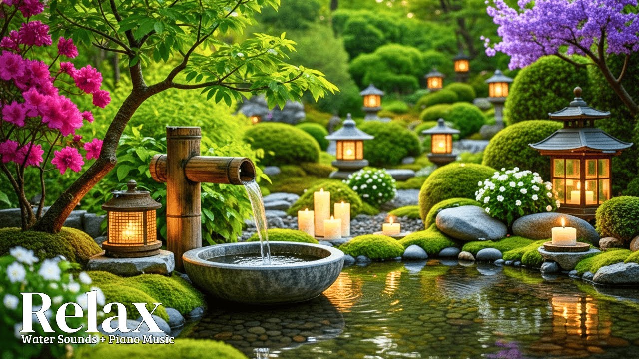 Healing Piano with Flowing Water Sounds 🌿 Insomnia Relief, Calm Anxiety & Deep Relaxation