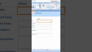 How to create Form in MS ACCESS Very easy #viral #coding