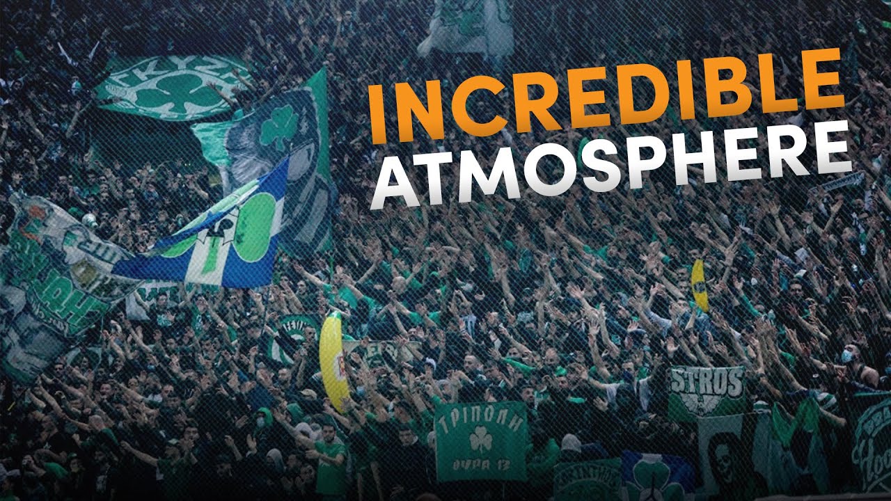 Amazing Basketball Atmosphere in Greek Derby at OAKA