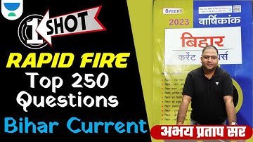 Target 68th BPSC | Rapid Fire On Bihar Current Affairs | Top 250 Questions |  Abhay Pratap