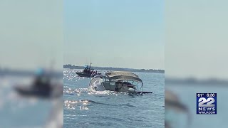 State Police Marine Unit rescues sinking boat in Boston Harbor