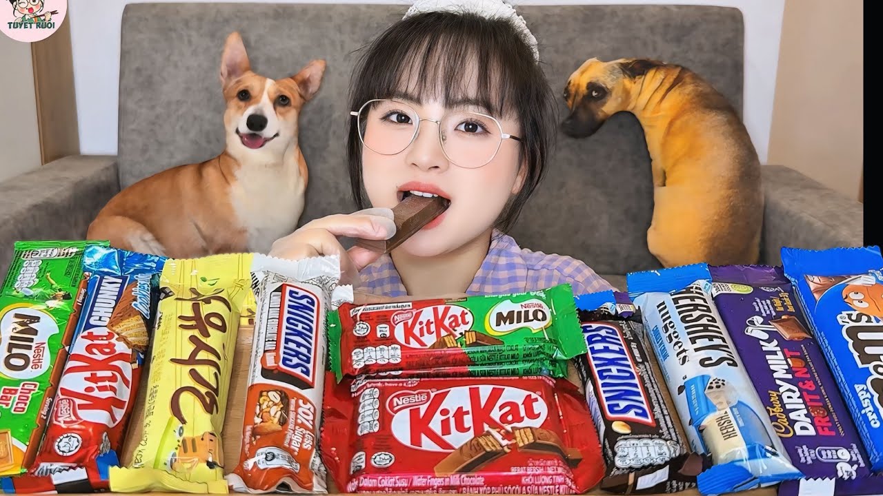 🍫Mukbang Tất Cả Socola Thanh Ở Siêu Thị| Mukbang Various Chocolate Bars At The Supermarket