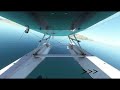 Cessna water take off to runway  crete microsoftflightsimulator cessna172