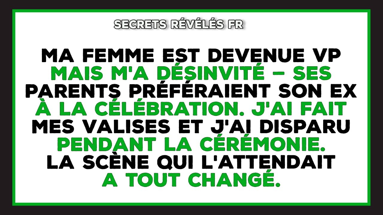Elle Est Devenue Associée Dans Son Cabinet, Mais Elle M’a Désinvité — Ses Parents Préféraient Son EX