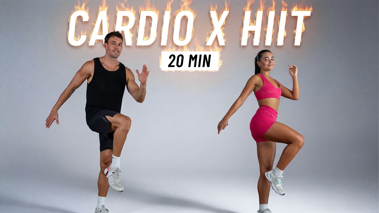 20 MIN CARDIO HIIT WORKOUT - ALL STANDING - Full Body, No Equipment, No ...