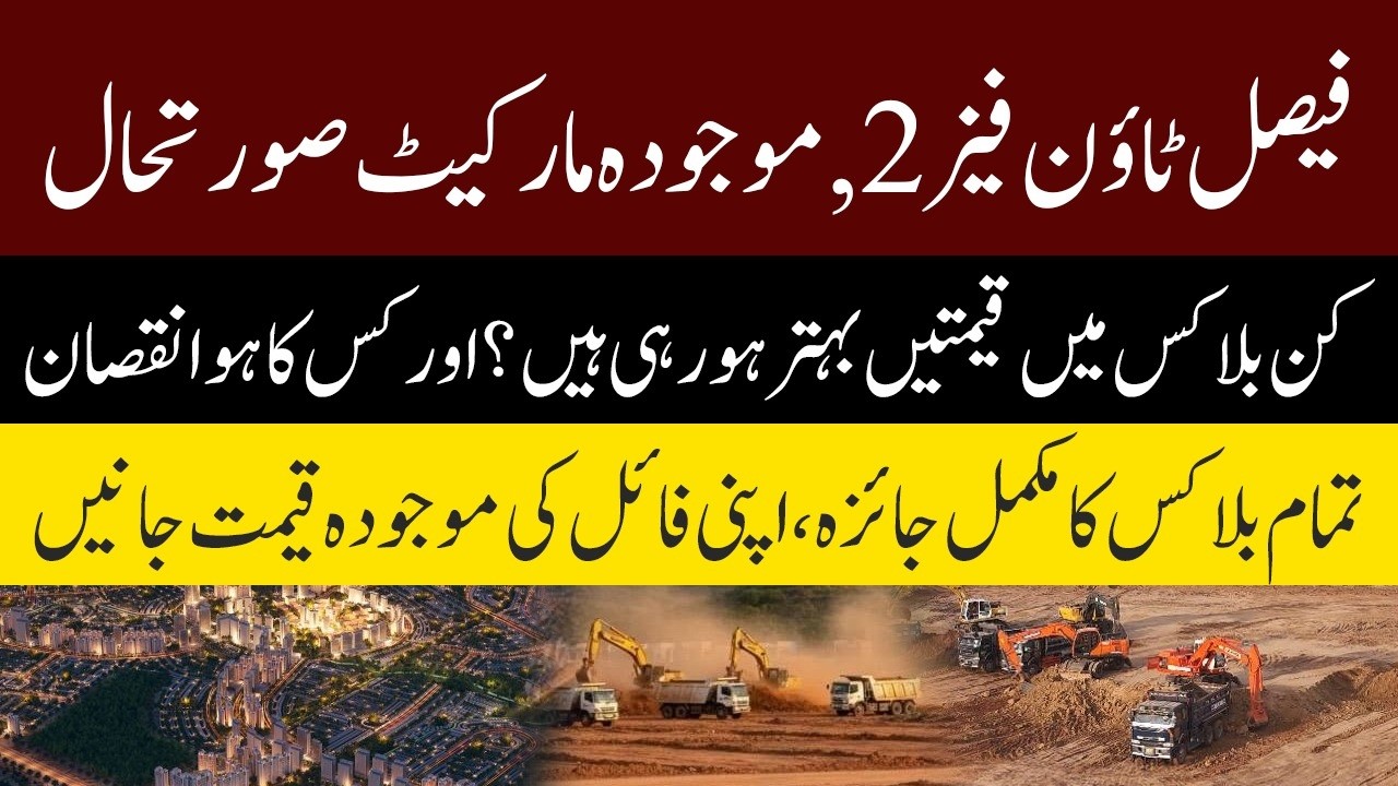 Faisal Town Phase 2 Market Review – Updated Prices + Block-by-Block Insights