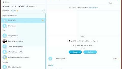 Accept a contact request