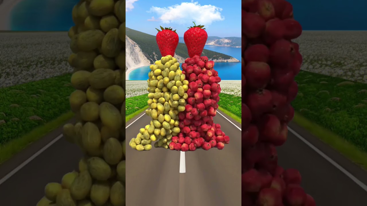 Создайте фруктовых персонажей, которые могут стоять, ходить и падать 