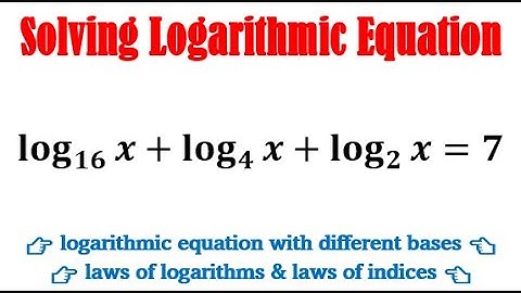 Solve log16x+log4x+log2x=7