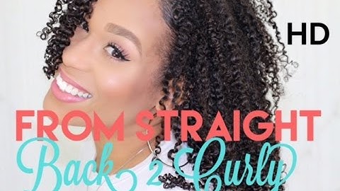 From Straight to Natural Curly Hair | Wash n