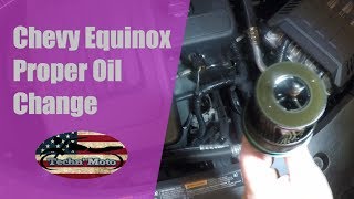 2017 Chevy Equinox Engine Oil Change do it yourself and save money | Techn' Moto