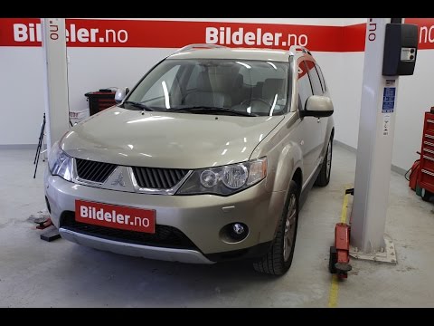 Mitsubishi Outlander: Hvordan bytte reg.reim, vannpumpe og multireim 2.0 DI-D, - 2007 til 2012 mod.