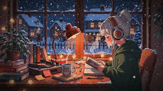 Winter Jazz Lofi ❄️ Cozy Snowy Cabin Ambience for Study, Relax &amp; Deep Focus (No Ads Vibes)