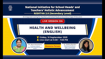 NISHTHA 2.0(Secondary Level) : Health and Wellbeing (English)