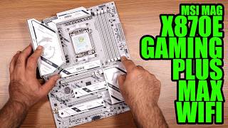 Upgrade en color blanco con la MSI MAG X870E GAMING PLUS MAX WiFi para socket AM5 y AMD Ryzen!