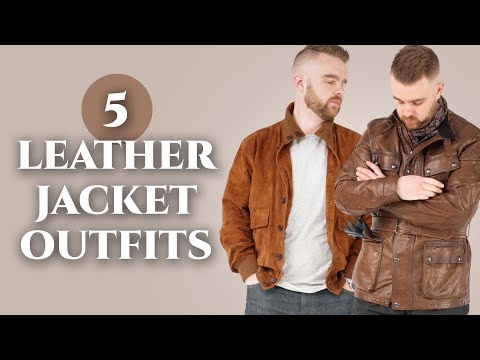 5 चमड़े के जैकेट आउटफिट (क्लासिक और आधुनिक पुरुषों की शैली)