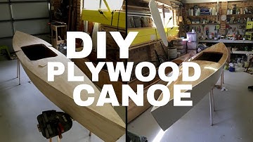 Simple DIY 13’6” (4.2m) stitch & glue canoe build using lightweight 3mm plywood