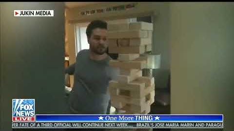 Austin Reed makes the best Jenga move ever!