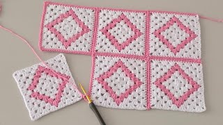 картинка: 🧶Умопомрачительный трюк, как соединить квадраты, не разрывая пряжу!