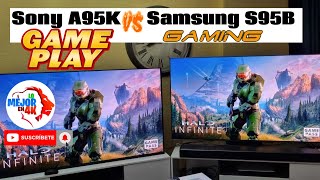 Lo Mejor En 4K Leoni Ruiz Vídeos Sony QD-OLED A95K vs Samsung QD-OLED S95B 4K TV Gameplay / Gaming