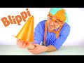 Blippi  learning construction cones  1 hour of blippis  educationals for toddlers