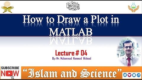 Lecture No. 04: How the Plot Draw in MATLAB in Urdu
