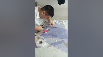 Pocket attached pattern making for Template sewing machine.