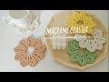Macrame Coaster | DIY Macrame Flower Coaster Tutorial