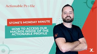 How to access the macros included with the Actionable Profile for Xactimate | Stone's Monday Minute