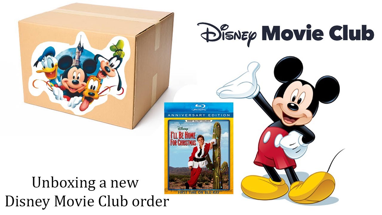 Unboxing a new Disney Movie Club order (New members Exclusive PIN and I'll Be Home for Christmas