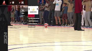Caitlin Clark season sim Fever game 33 (20-12) Fever vs Mercury NBA2k