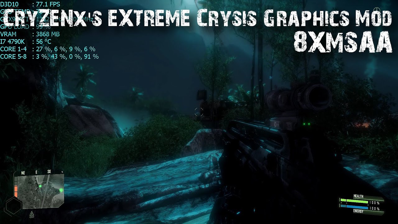 CryZENx's EXTREME Crysis Graphics Mod - GTX 980 Ti - i7 4790k - 1080p ...