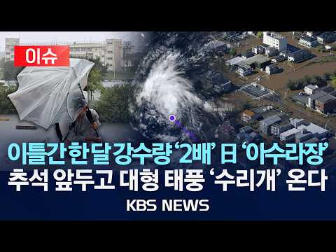 [이슈] 이틀간 한 달 강수량 '2배' 쏟아낸 태풍 두쥐안 일본 '아수라장'...피해 복구 아직인데 태풍 '수리개' 온다/2026년 9월 24일(목)/KBS