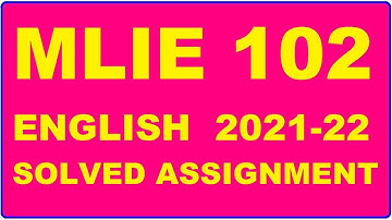 MLIE 102 Solved Assignment 2021-22 in ENGLISH,  Whatsapp For Pdf  9992290905.