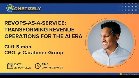 RevOps as a Service: Transforming Revenue Ops for the AI Era | Cliff Simon, CRO at Carabiner Group