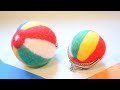 空気にふれる。羊毛フェルトで紙風船がま口作り。 diy paper balloon purse