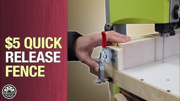 The $5 Self-Squaring Quick Release Fence // Woodworking