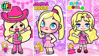 Barbie in Avatar World vs Toca Boca vs Miga World!
