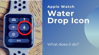 Water Drop Icon on an Apple Watch. What does it do?